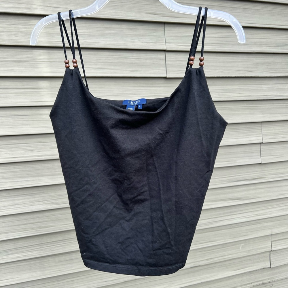 CHAPS CAMISOLE BUILT IN BRA TOP SIZE L